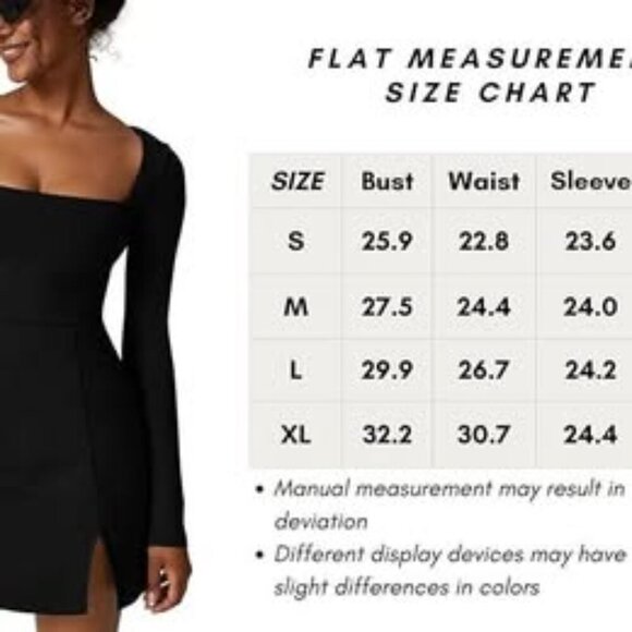 BNWT Womens Long Sleeve Mini Black Dress - Picture 5 of 5